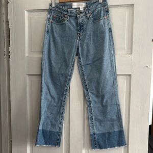 Victoria Beckham Straight Leg Women’s Jeans in Light Blue